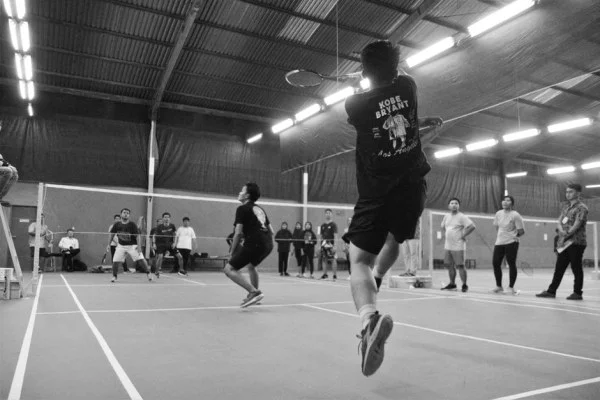 badminton tournament arena crowd